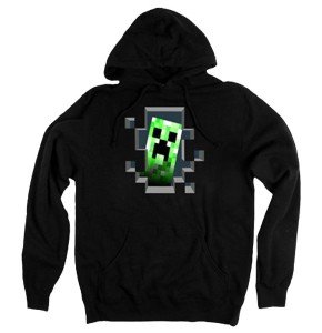 Minecraft Creeper Inside Adult Hoodie - Official Mojang Video Game Xbox Hoodie
