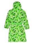 Minecraft Men's Creeper Fleece Bathrobe - One Size