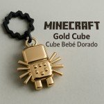 Minecraft Dungeons Baby Ghast Gold Keychain Collectible