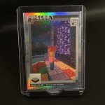 Rare Minecraft Netherite Wood Slab Panini Card 149
