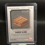 Rare Minecraft Netherite Wood Slab Panini Card 149