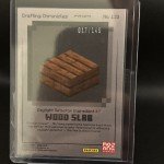 Rare Minecraft Netherite Wood Slab Panini Card 149