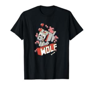 Minecraft Wolf Love T-Shirt for Fans