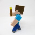 Minecraft Steve Action Figure with Light-Up Torch