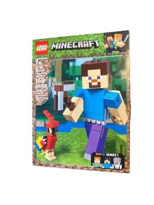 LEGO Minecraft Steve BigFig with Parrot 21148