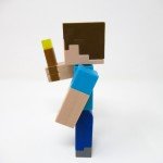 Minecraft Steve Action Figure with Light-Up Torch