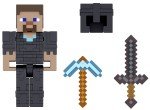 Minecraft Steve Action Figure in Netherite Armor