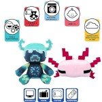 Minecraft Warden & Axolotl Plush Toy Set