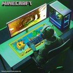 Minecraft Non-Slip Desk Pad for Gamers - Green