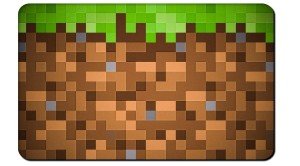 Minecraft Brown and Green Squares XL Mouse Pad