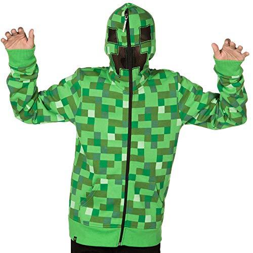 JINX Minecraft Creeper Costume Hoodie with Mask