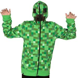 JINX Minecraft Creeper Costume Hoodie with Mask
