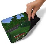 Minecraft Premium Mouse Pad with Mining Pickaxe Design