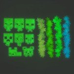 Minecraft Glow in the Dark Wall Decals for Kids