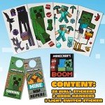 Minecraft Reusable Wall Stickers for Kids' Rooms