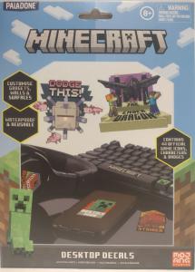Minecraft Waterproof Desktop Decals - 44 Pieces