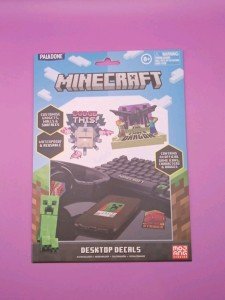 Minecraft Waterproof Desktop Decals - 44 Pieces