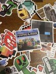 100 Minecraft-Themed Sticker Decals Set