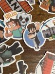 100 Minecraft-Themed Sticker Decals Set