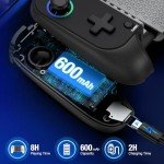 Mobile Game Controller for iphone/Android, Wireless Phone Controller with Phone Case Support, RGB Gaming Controller Support Xbox Game Pass, PlayStation, Steam Link,Minecraft PlayStation Consoles