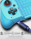 Joso Wireless Mobile Gaming Controller for iPhone/Android, Phone Controller Support Phone Case, Analog Trigger, Play Call of Duty, Genshin Impact, Minecraft, Roblox, Cloud Joystick for iOS Android