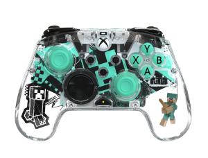 PDP REALMz™ Wireless Controller: Minecraft Steve Diamond Print