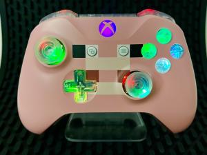 Xbox One Wireless Controller - Minecraft Pig (LIMITED EDITION) - with LED Mod