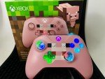 Xbox One Wireless Controller - Minecraft Pig (LIMITED EDITION) - with LED Mod