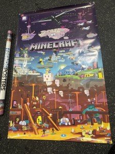 Minecraft Poster 22.375” x 34”