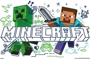 MINECRAFT: DOODLE - STEVE AND CREEPER POSTER - 22x34 - 26174