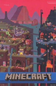 JINX MOJANG MINECRAFT CUBE POSTER NEW