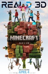 Minecraft Movie Poster Minecraft The Movie 11 x 17 Inch Poster 2025 (MC1)