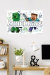 Trends International Minecraft: Doodle - Steve & Creeper Wall Poster, 34L x 22.4W, Unframed Version