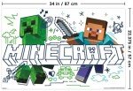 Trends International Minecraft: Doodle - Steve & Creeper Wall Poster, 34L x 22.4W, Unframed Version