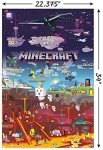 Trends International Minecraft - World Beyond Wall Poster, 22.375" x 34", Unframed Version