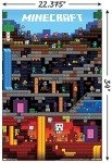 Trends International Minecraft - Worldly Wall Poster, 22.375" x 34", Unframed Version