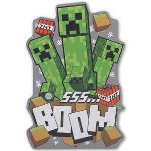 Minecraft Boom Creepers Metal Sign - Fun Minecraft Wall Art for Game Room, Man Cave or Bedroom
