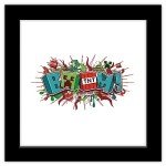 Trends International Gallery Pops Minecraft - Funtage Boom TNT Wall Art Wall Poster, 12" x 12", Black Frame Version