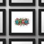Trends International Gallery Pops Minecraft - Funtage Boom TNT Wall Art Wall Poster, 12" x 12", Black Frame Version