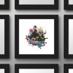 Trends International Gallery Pops Minecraft - Funtage Player Steve Wall Art Wall Poster, 12" x 12", Black Frame Version