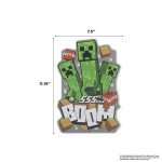 Minecraft Boom Creepers Metal Sign - Fun Minecraft Wall Art for Game Room, Man Cave or Bedroom