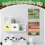 8PCS Large Pixel Mine Wall Art Decor, Pixel Miner Theme Decor for Boys, You Are Kind Brave Loved Inspirational Quotes Sign, Pixel Miner Video Gaming Centerpieces for Home Bedroom Wall Decor