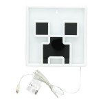 Paladone Creeper Iconic LED Wall-Mountable Light Officially Licensed Minecraft Room Decor for Boys and Girls, Gamer Night Light in Vibrant Green
