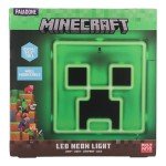 Paladone Creeper Iconic LED Wall-Mountable Light Officially Licensed Minecraft Room Decor for Boys and Girls, Gamer Night Light in Vibrant Green