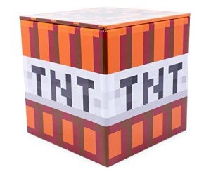 Minecraft TNT Tin Storage Box Organizer - 4 Inch