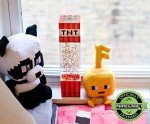 Minecraft TNT Block LED Glitter Motion Lamp