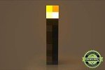Minecraft Brownstone Torch Lamp with USB Charging