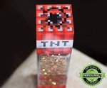 Minecraft TNT Block LED Glitter Motion Lamp
