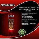 Minecraft TNT Block LED Glitter Motion Lamp