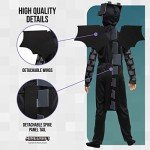 Minecraft Ender Dragon Costume for Kids - Medium